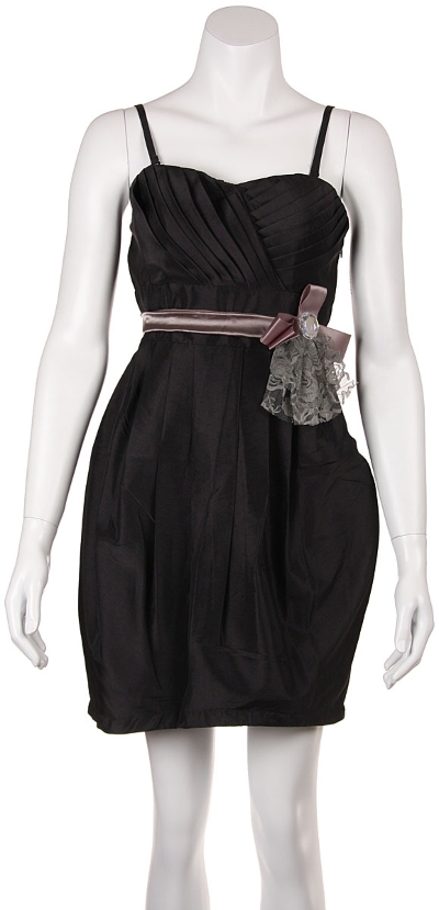 Shirred Bodice Bubble Party Dress