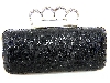 Metal Frame Elegant Evening Bag in Black in alternative picture