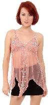 Main image of Spaghetti Strapped Sheer Sequined Top