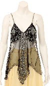 Main image of Spaghetti Strapped Gleamed Sheer Top