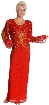 Main image of Hand Beaded Long Formal Dress