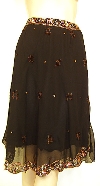 Main image of Bead Embellished Knee Length Skirt 