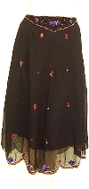 Main image of Bead Embellished Knee Length Skirt 