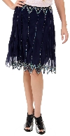 Main image of Bead Embellished Knee Length Skirt 
