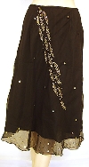 Main image of Bead Embellished Knee Length Skirt 