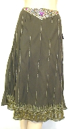 Main image of Bead Embellished Knee Length Skirt 