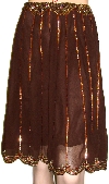 Main image of Bead Embellished Tea Length Skirt