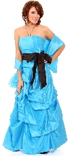 Main image of Strapless Quinceanera Dress with Removable Side Bow