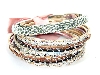 Main image of Set of 14 Silver Accented Bangle Bracelets
