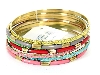 Main image of Set of 7 Piece Assorted Bangle Bracelets
