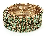 Main image of Set of 12 Piece Green Colors Bangle Bracelets