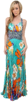 Main image of Tropical Elegance Long Formal Dress