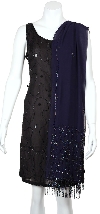 Main image of Hand Beaded Floral Print Scarf