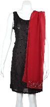 Main image of Beaded Bottom Edge Floral Print Scarf