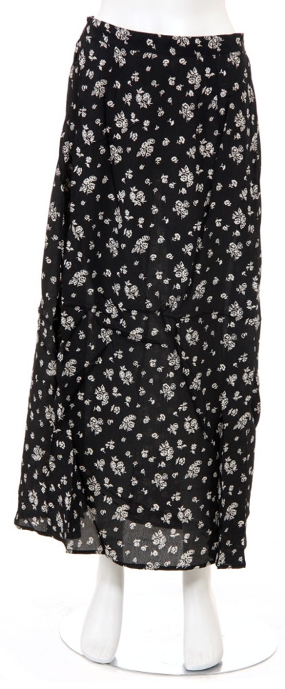 Full Length Petal Pattern Skirt