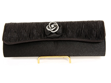 Blooming Rose Evening Bag . hy-4085-bk.